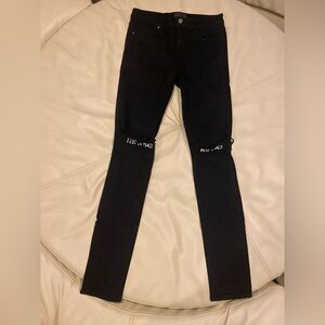 RTA BRYANT SKINNY JEAN | BLACK REST IN PEACE